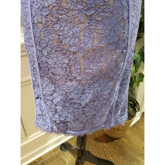 Cider Women's Purple Spaghetti Straps Sweetheart Neck Knee Length Dress Size 4XL - Picture 4 of 10